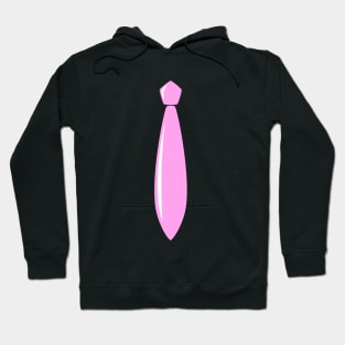 Shiny Pink Tie Hoodie